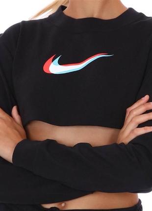 Укорочённая кофта топ nike р.l-xl