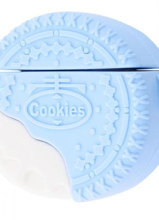 Чохол для airpods печиво блакитне