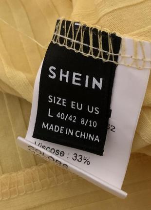 Кроп топ shein желтый новый10 фото