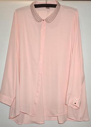 Блуза женская h&m eur54, новая, розовая1 фото