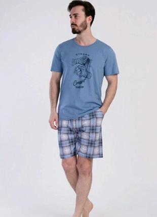 Хлопковый пижамный комплект с шортами 310098