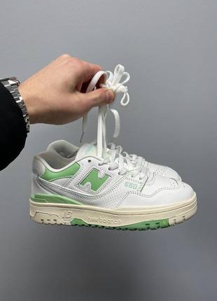 Жіночі кросівки new balance 550 white - green