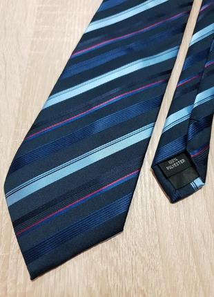 Pavers - галстук синяя в полоску - мужская галстук мужественный1 фото