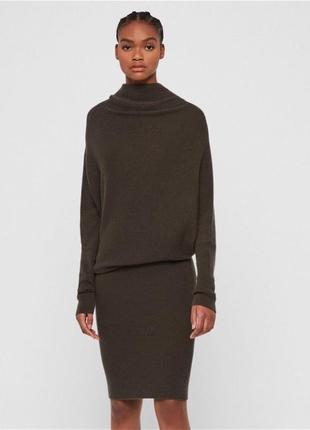 Трикотажное платье allsaints шерсть/кашемир нюанс!!!
