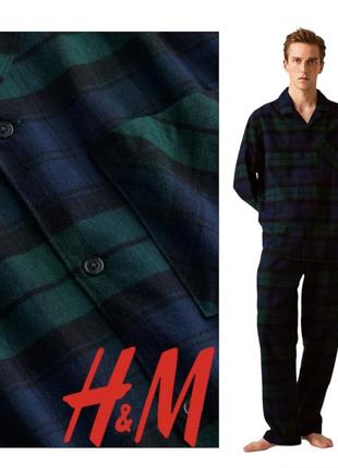 H&amp;m новая фланелевая стильная мужская пижама