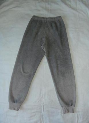 Серые флисовые штаны на 8-9 лет