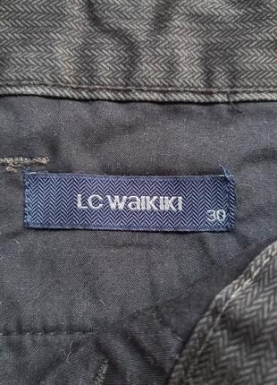 Штани чоловічі waikiki slim fit темно-сірі розмір 302 фото