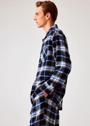 H&m нова стильна фланелева чоловіча піжама4 фото