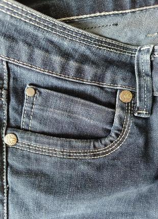 Р 27 / 34 стильные базовые синие джинсы штаны брюки стрейчевые6 фото