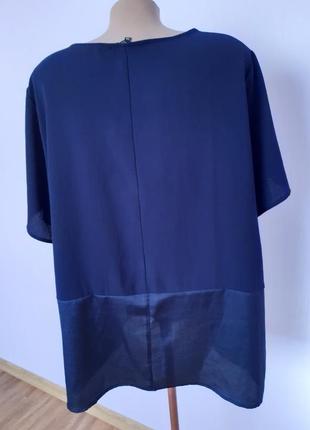 👚летняя блуза цвета кобальт тм 'new look' р-р 24692, 52 eur, 56-58 укр3 фото