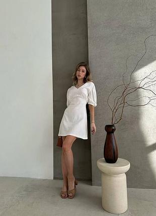 Льняное платье на весну / лето