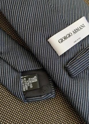 Giorgio armani silk tie шовковий галстук італія люкс3 фото