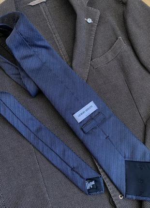Giorgio armani silk tie шовковий галстук італія люкс2 фото