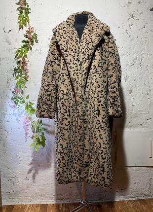 Тепла леопардова шуба 🐆 из искусственного меха, размер m/l/xl8 фото