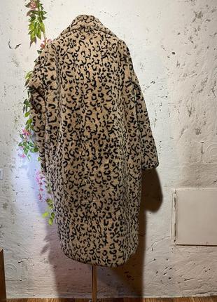 Тепла леопардова шуба 🐆 из искусственного меха, размер m/l/xl9 фото