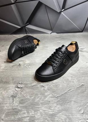Кроссовки мужские кожаные billionaire trend 2024! брендовая мужская обувь хит! натуральная кожа!5 фото