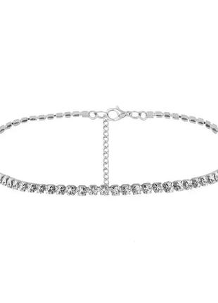 Цепочка на шею стразы