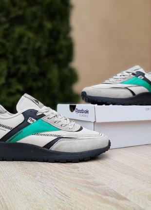 Мужские кроссовки reebok classic grey реброк серого цвета3 фото