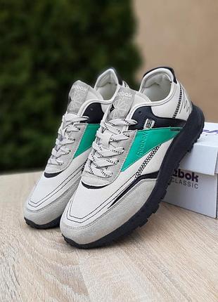 Мужские кроссовки reebok classic grey реброк серого цвета