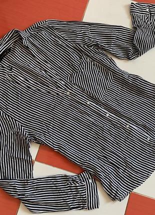 Стильная рубашка в полоску zara3 фото