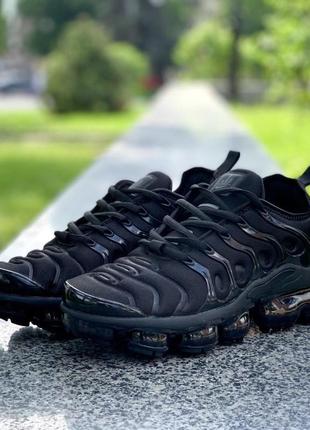 Nike air vapormax plus tn all black чоловічі кросівки найк