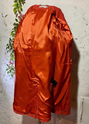Karen millen velvet trench coat orange dble редингот breast military black 1950s, размер s/m7 фото