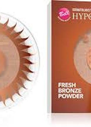 Bell hypoallergenic fresh bronze powder no. 02 dermatologist approved3 фото