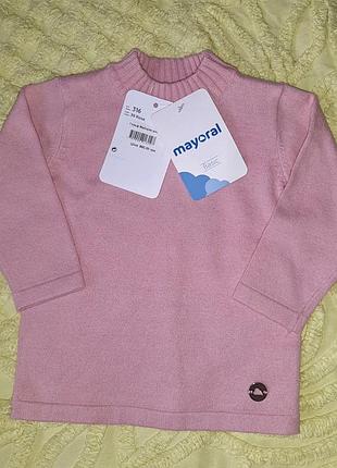 Водолазка, свитер mayoral  68-70 см для девочки новый, люкс бренд😍😍