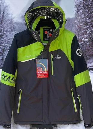 Куртка термозима snow m-xxxl арт.1640, салатовий,xxl, 52