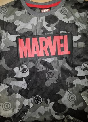 Теплый комплект велюр marvel, пижама primark 9-13 лет 140-158 см8 фото