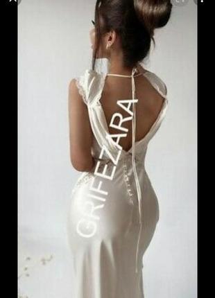 Платье в бельевом стиле шелк из лимитированной свадебной коллекции4 фото