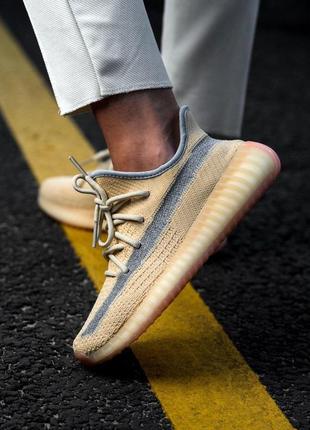 Новинка! adidas yeezy v2 linen кроссовки адидас в бежевом цвете (36-45)😍4 фото