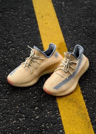 Новинка! adidas yeezy v2 linen кроссовки адидас в бежевом цвете (36-45)😍3 фото