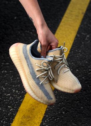 Новинка! adidas yeezy v2 linen кроссовки адидас в бежевом цвете (36-45)😍5 фото