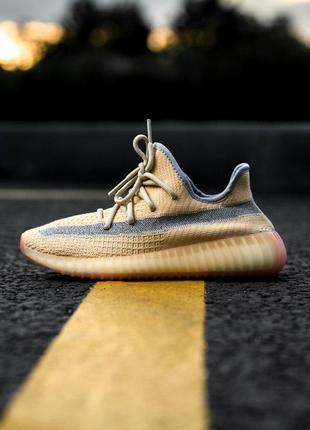 Шикарные кроссовки adidas yeezy v2 linen бежевого цвета (36-45)😍10 фото