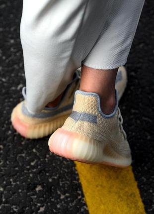 📍стильные кроссовки adidas yeezy v2 linen в бежевом цвете (36-45)😍2 фото