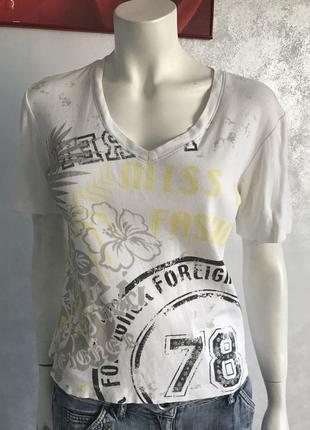 Футболка с принтом интересная хлопок р 44-46 германия