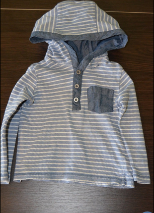 Кофта с капюшоном, реглан, свитшот 12-18 месяцев