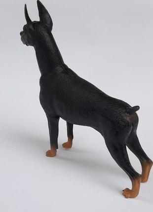 Доберман статуэтка, декоративная фигурка с доберманом, доберман декор