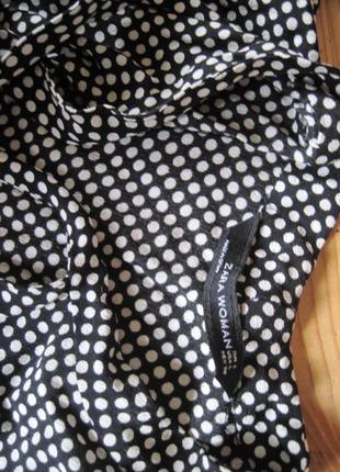 Воздушное платье в горошек от zara в отличном состоянии. 100% вискоза7 фото