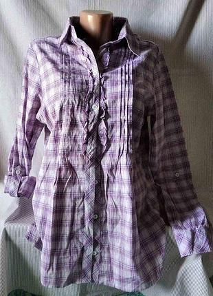 Блуза картата оверсайз   canda