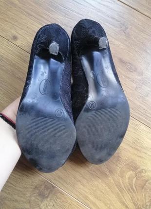 Кружевные гипюровые туфли с кружевом