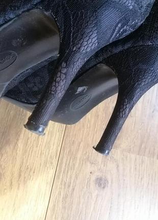 Кружевные гипюровые туфли с кружевом