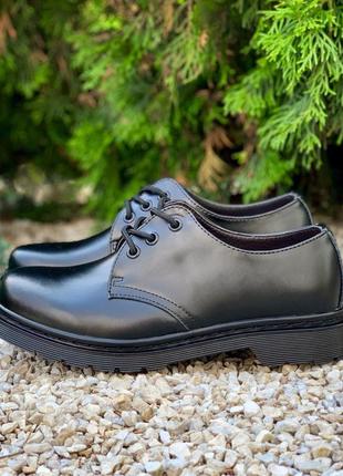 Женские туфли dr. martens 1461 mono black2 фото