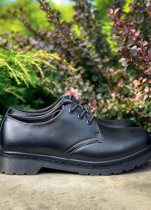 Женские туфли dr. martens 1461 mono black3 фото