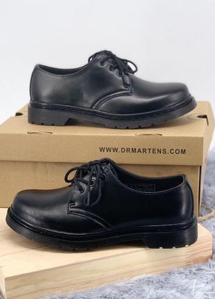 Мужские кроссовки dr. martens 1461 mono black3 фото