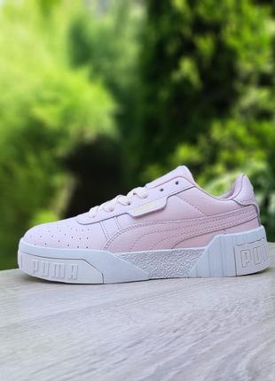 Нереально милые женские кроссовки puma cali пудровые нежные розовые6 фото