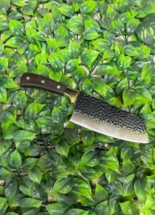 Кухонный нож топорик сантоку из кованой нержавеющей стали 30.50 см1 фото