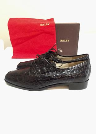 Bally-туфли кожа крокодила1 фото