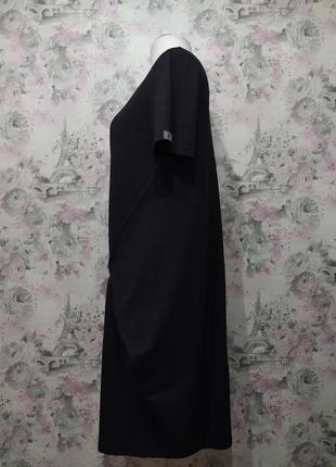 Сукня із поясом жіноча бохо літня трикотажна повсякденна чорний 446 фото
